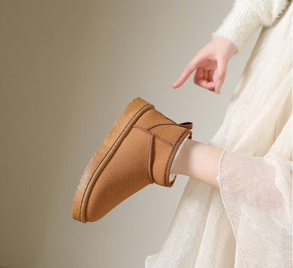 Luxe Suède wool shoes