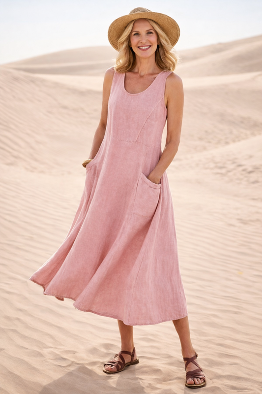 Luna | Comfortable A-Line Midi Dress