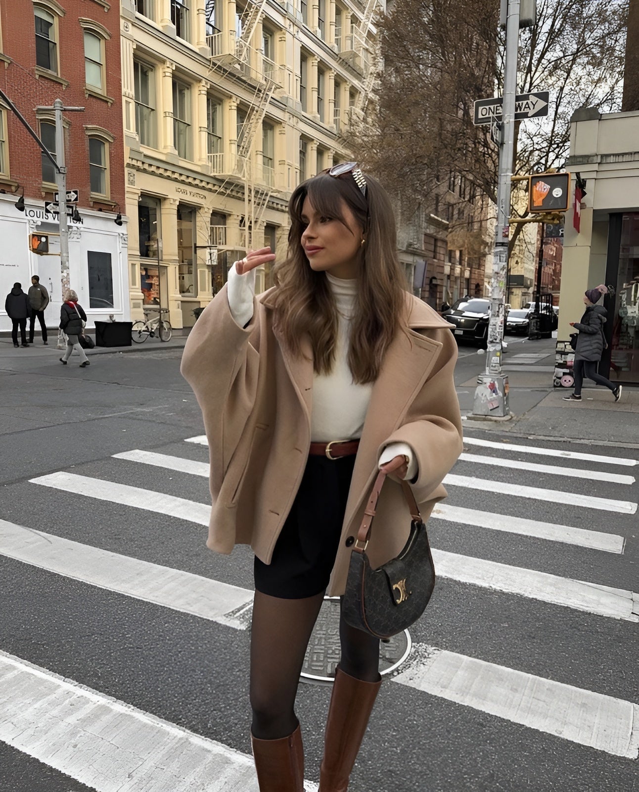 Lizzy | Trendy oversized wool jacket