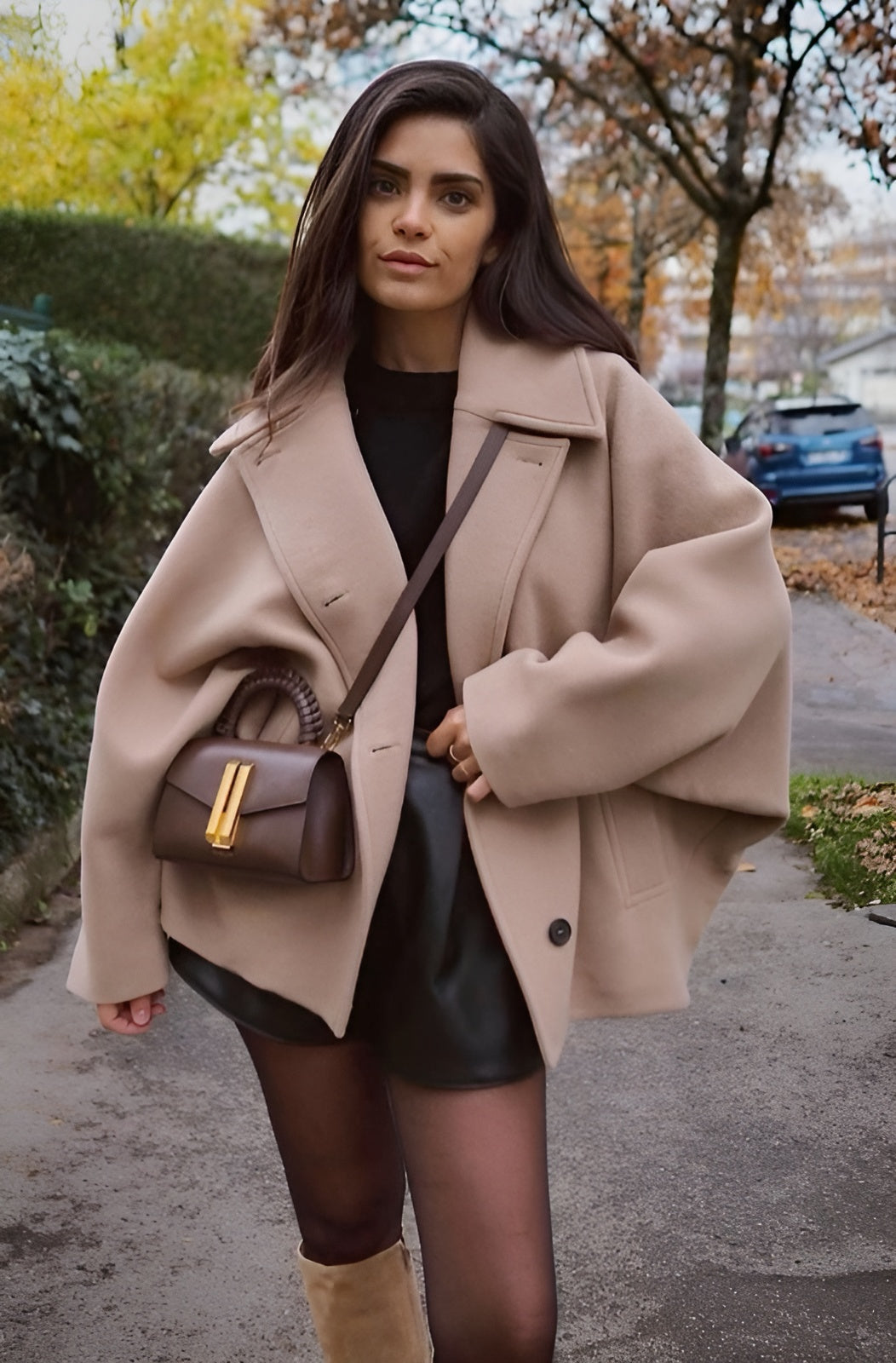 Lizzy | Trendy oversized wool jacket