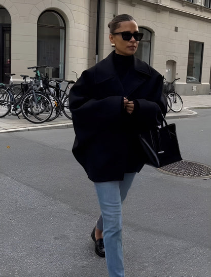 Lizzy | Trendy oversized wool jacket